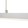 Vega 56-in Brushed Nickel LED Linear Pendant