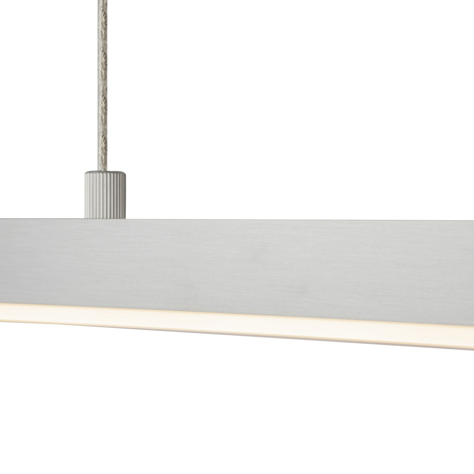 Vega 56-in Brushed Nickel LED Linear Pendant