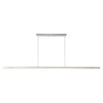 Vega 56-in Brushed Nickel LED Linear Pendant