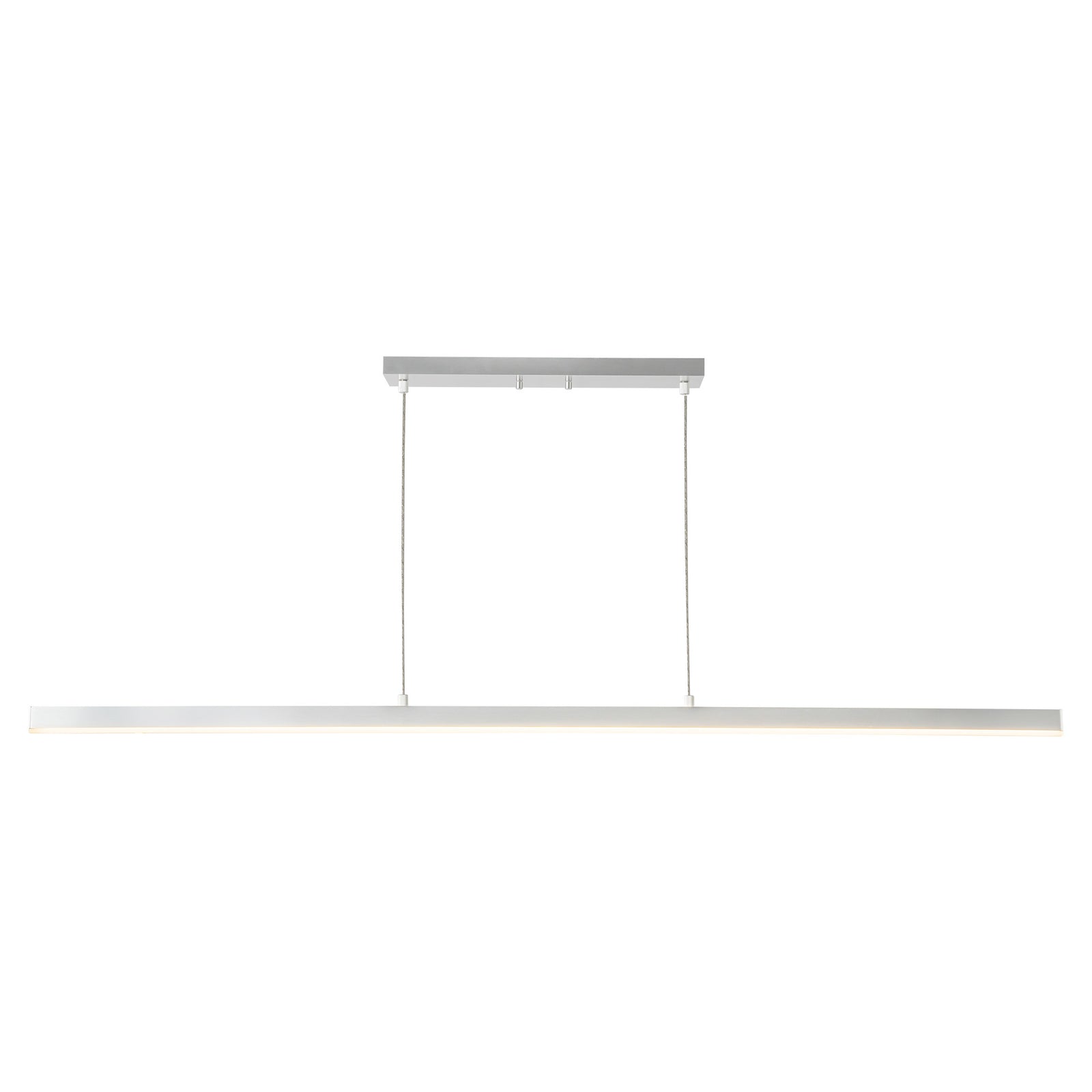 Vega 56-in Brushed Nickel LED Linear Pendant