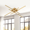Vega Minor 32-in Brushed Gold LED Flush Mount