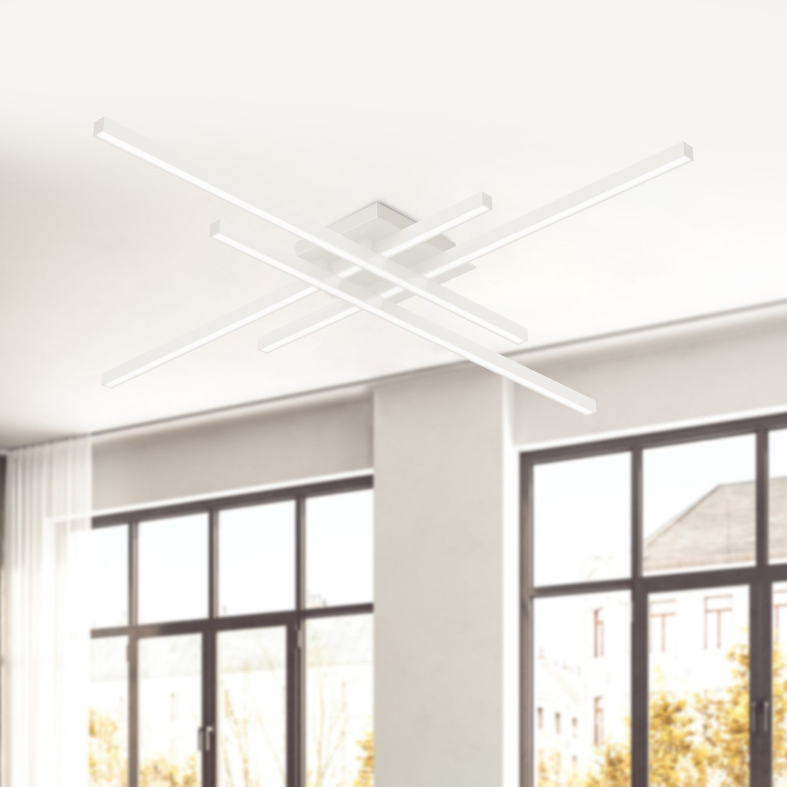 Vega Minor 32-in White LED Flush Mount