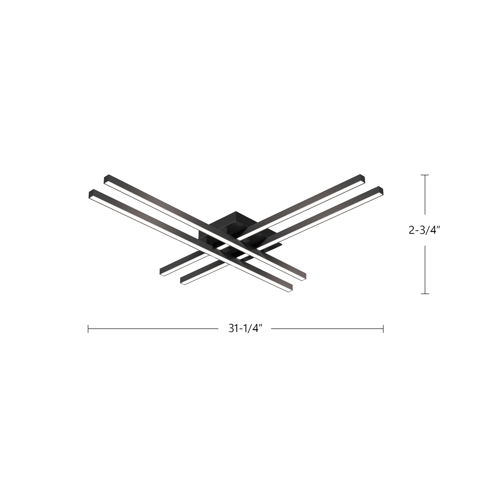 Vega Minor 32-in White LED Flush Mount