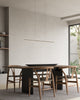Vega Minor 48-in Black LED Linear Pendant