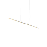 Vega Minor 48-in Brushed Nickel LED Linear Pendant