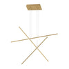 Vega Minor 41-in Brushed Gold LED Multi Pendant