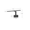 Vega Minor Picture 17-in Brushed Nickel LED Wall/Picture Light