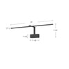 Vega Minor Picture 34-in Black LED Wall/Picture Light