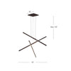 Vega 45-in Nickel LED Multi Pendant
