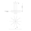 Vega 45-in Brushed Nickel LED Multi Pendant