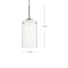 Verona 12-in Brushed Nickel LED Pendant