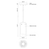 Verona 12-in Brushed Nickel LED Pendant