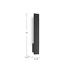 Vesta 24-in Black LED All terior Wall