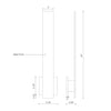 Vesta 24-in Black LED All terior Wall