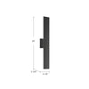 Vesta 28-in White LED All terior Wall