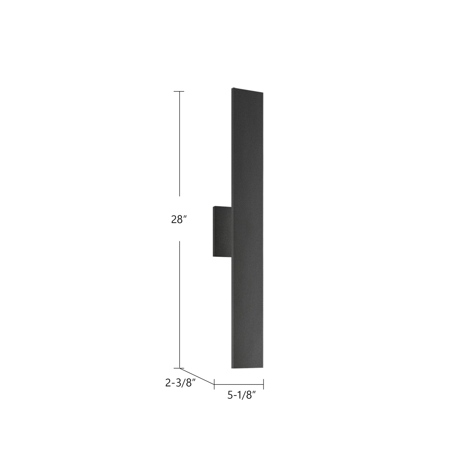 Vesta 28-in White LED All terior Wall