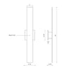 Vesta 28-in White LED All terior Wall