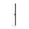 Vesta 72-in Black LED All terior Wall