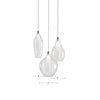 Victoria 3 Head Chrome LED Multi Pendant