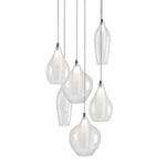 Victoria 13-in Chrome LED Multi Pendant