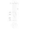 Victoria 13-in Chrome LED Multi Pendant