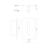 Vista 9-in Black LED Exterior Wall Sconce