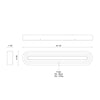 Arco 24-in Black LED Vanity Light