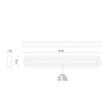 Arco 32-in Black LED Vanity Light