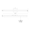 Saphir 34-in Chrome LED Vanity