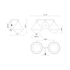 Remy 21-in Brushed Gold/Opal Glass 2 Lights Vanity