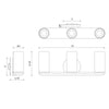 Birch 19-in Black/Clear LED Vanity