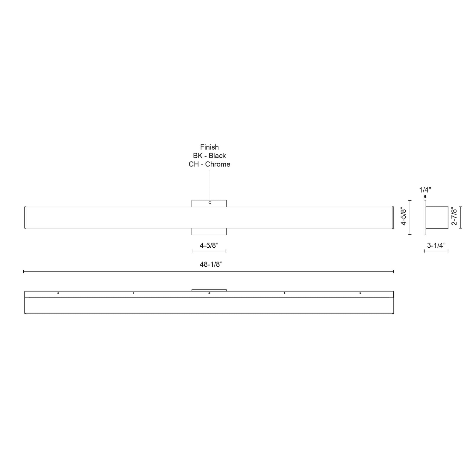 Jane Black LED Vanity Light