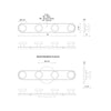 Rezz 16-in Brushed Nickel LED Vanity