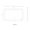Seneca 60-in Sandblasted Merc Edge LED Vanity Mirror