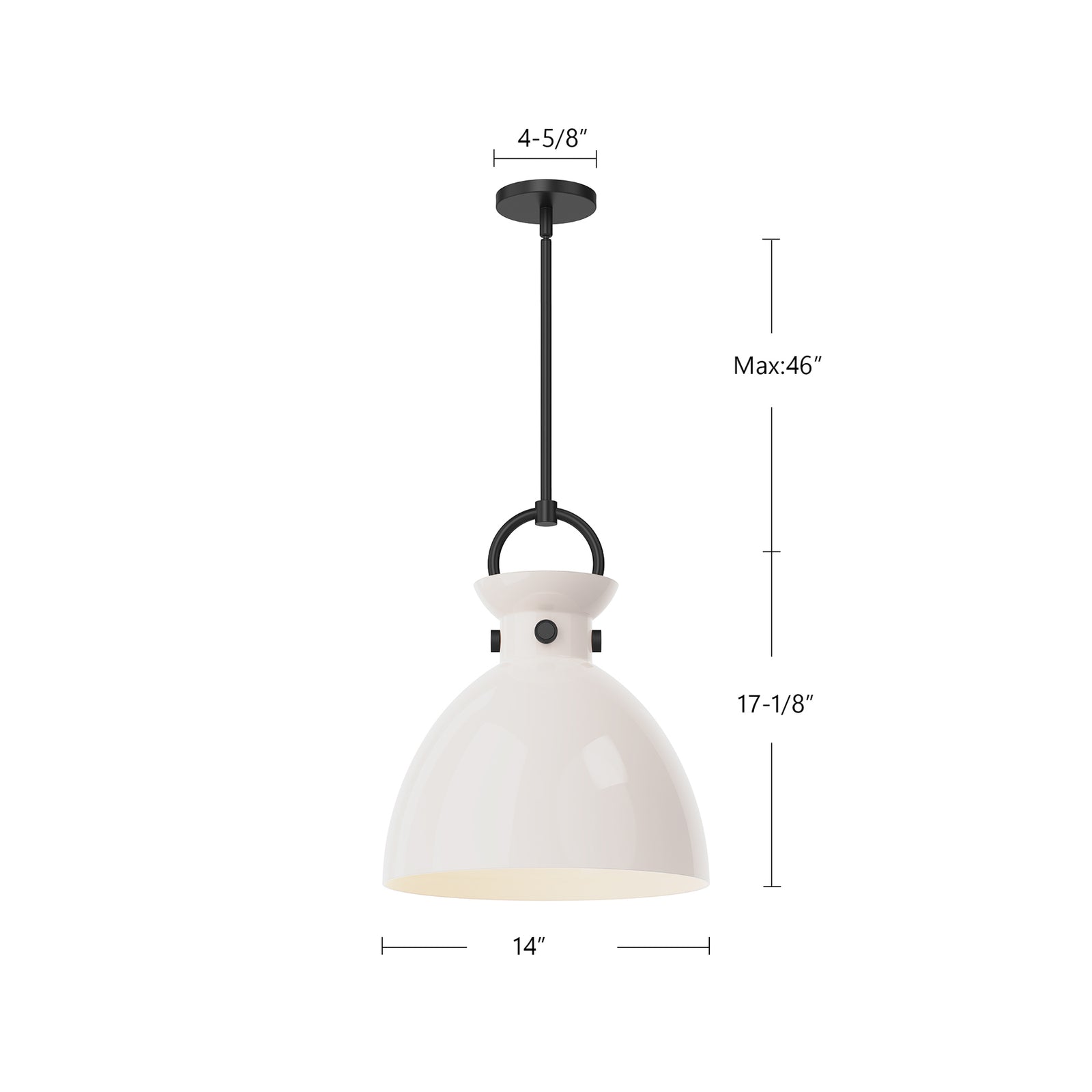 Waldo 14-in Aged Gold/Clear 1 Light Pendant