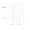 Warwick 15-in Chrome LED Wall Sconce
