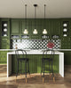 Westlake 34-in Glossy Opal Glass/Matte Black 3 Lights Linear Pendant