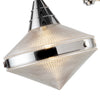 Willard 41-in Polished Nickel/Prismatic Glass 2 Lights Linear Pendant