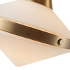 Willard 41-in Vintage Brass/Opal Matte Glass 2 Lights Linear Pendant
