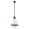 Willard 22-in Urban Bronze/Opal Matte Glass 1 Light Pendant