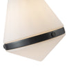 Willard 22-in Urban Bronze/Opal Matte Glass 1 Light Pendant