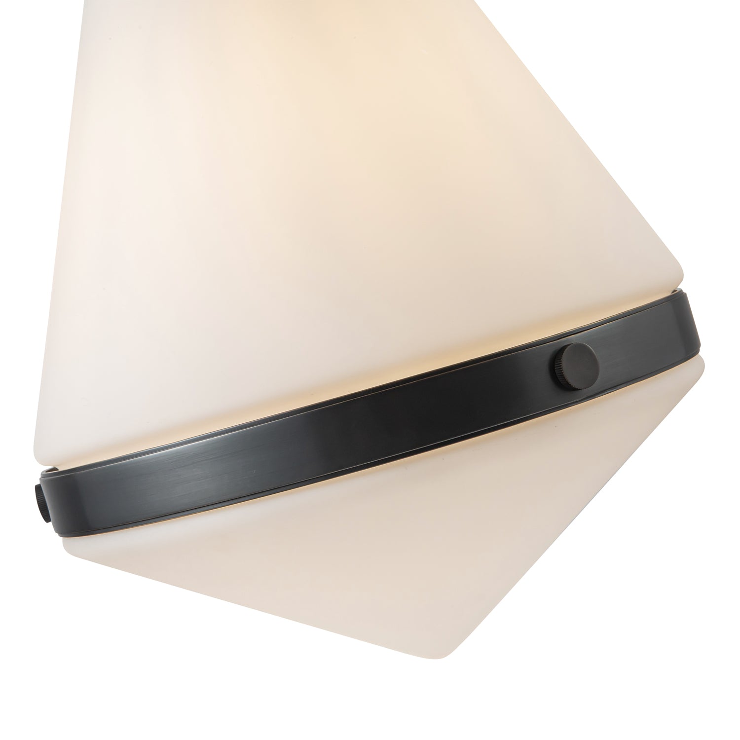 Willard 22-in Urban Bronze/Opal Matte Glass 1 Light Pendant
