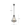 Willard 22-in Polished Nickel/Opal Matte Glass 1 Light Pendant