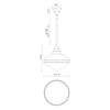 Willard 14-in Vintage Brass/Opal Matte Glass 1 Light Pendant