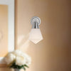 Willard 6-in Polished Nickel/Opal Matte Glass 1 Light Wall/Vanity