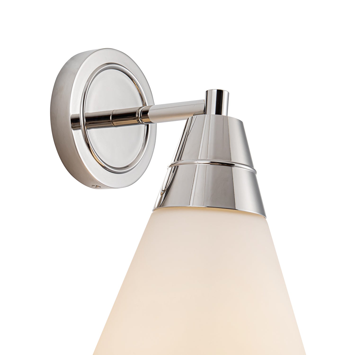 Willard 6-in Polished Nickel/Opal Matte Glass 1 Light Wall/Vanity