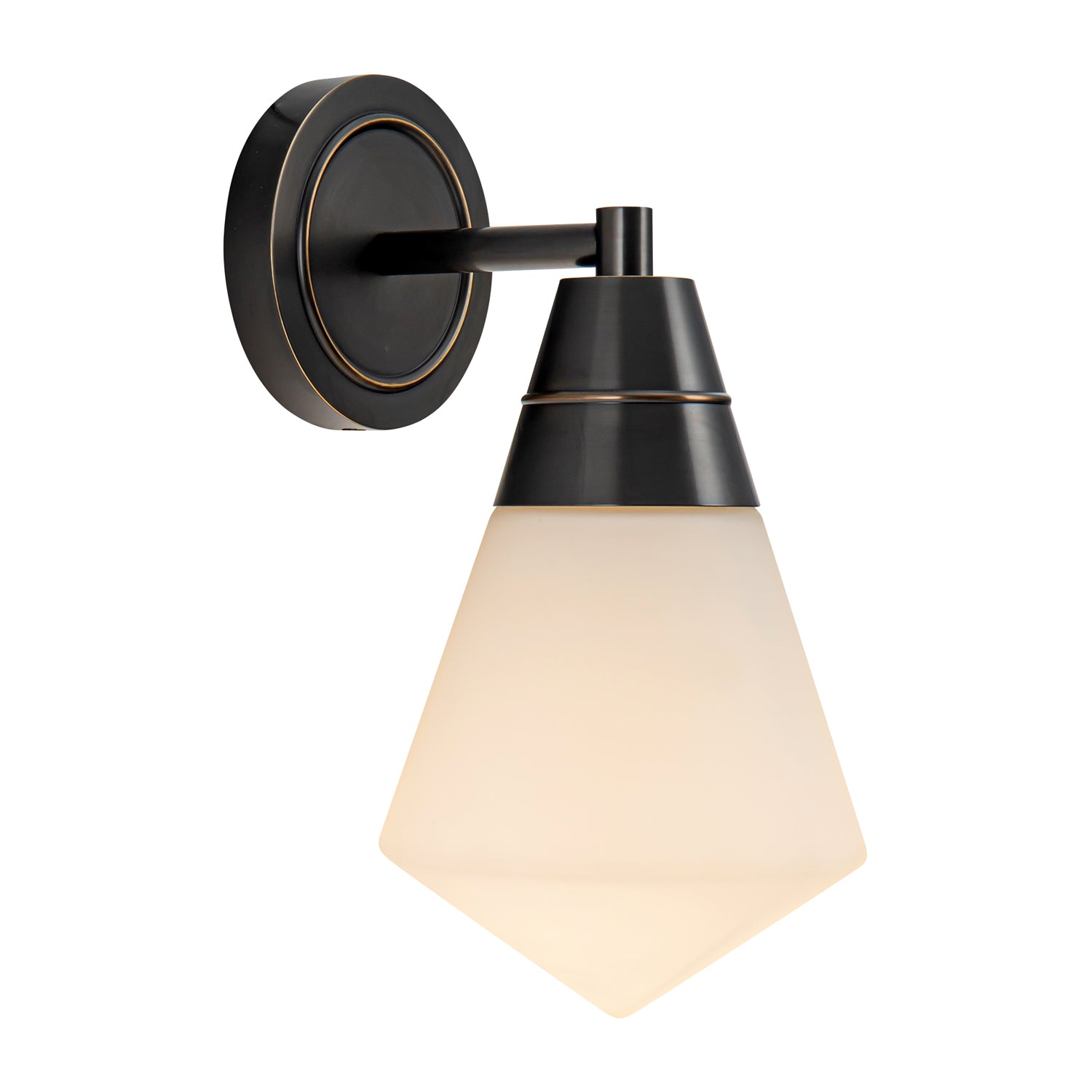 Willard 6-in Urban Bronze/Opal Matte Glass 1 Light Wall/Vanity