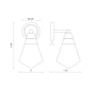 Willard 6-in Polished Nickel/Opal Matte Glass 1 Light Wall/Vanity