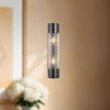 Willard 18-in Urban Bronze/Prismatic Glass 2 Lights Wall/Vanity