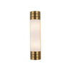 Willard 18-in Vintage Brass/Opal Matte Glass 2 Lights Wall/Vanity